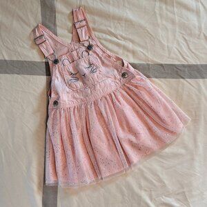 OshKosh B'gosh Bunny Overall Dress Size 3T